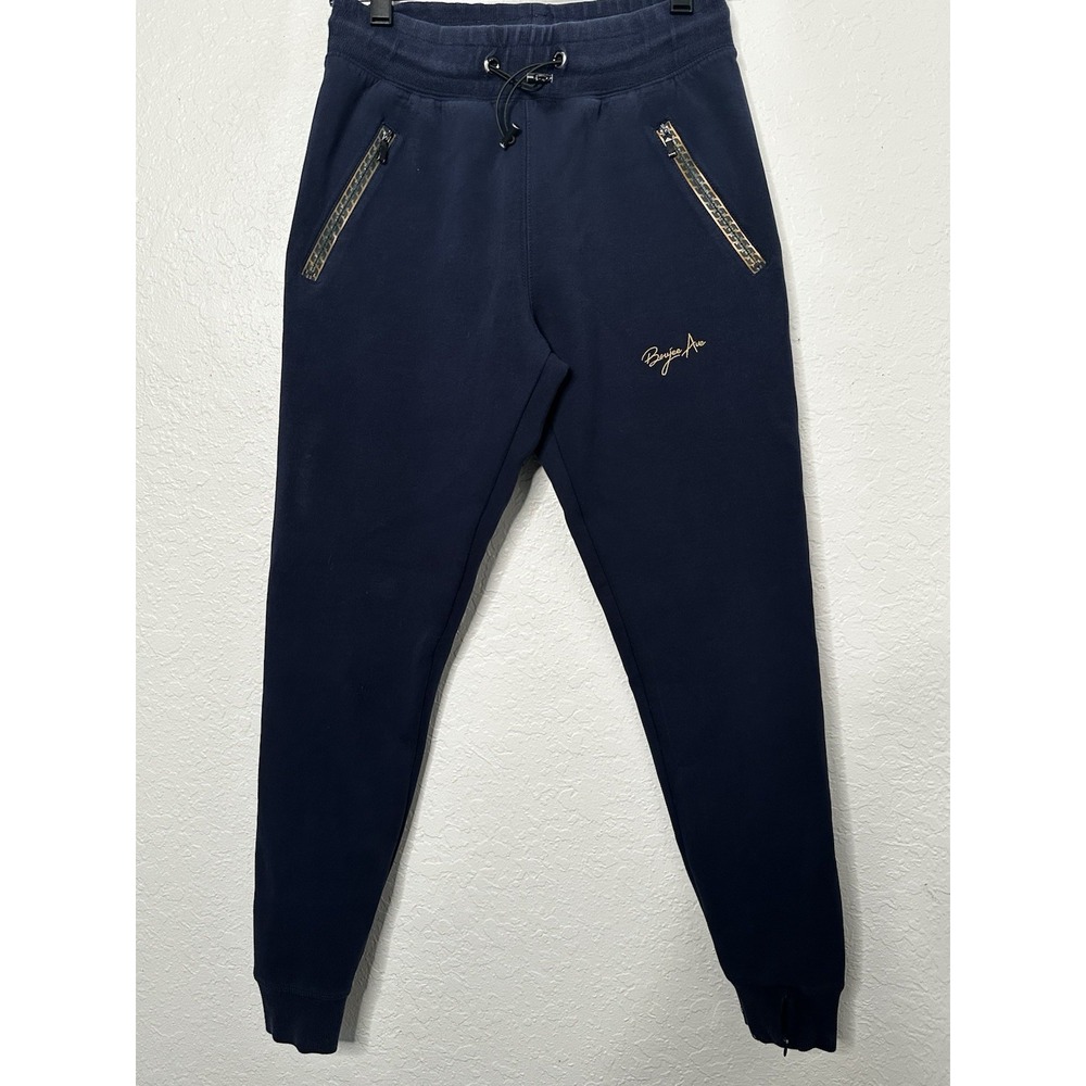 BOURGEOIS AVENUE Unisex Blue Sweatpants Jogger Elastic /Drawstring Waist